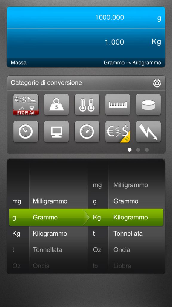 Convertitore di unità Convertitore di unità